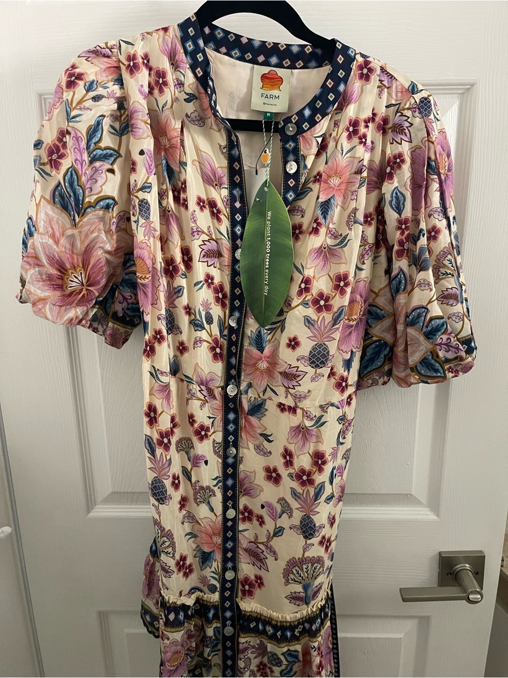 Farm Rio Superbloom Tapestry Mini Dress NWT - Picture 6 of 9